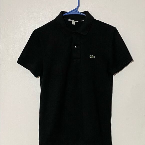 Lacoste Black Polo Shirt Classic Design - Picture 1 of 3